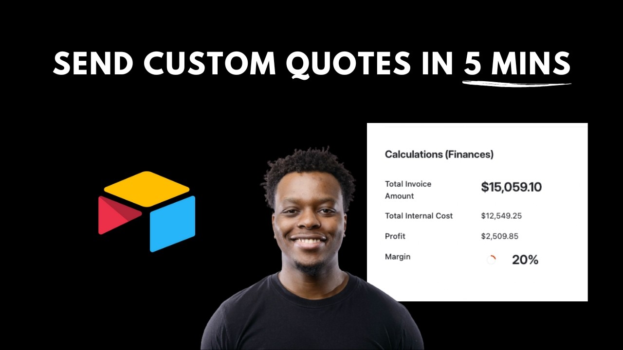 Watch me build a customisable quote generator for an event planner (AirTable)
