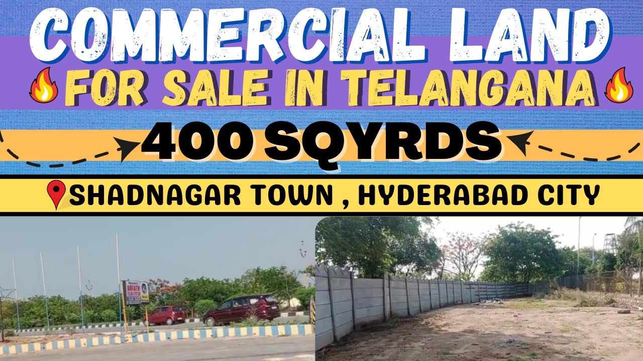 SHADNAGAR : 400 SQYRDS COMMERCIAL PLOT FOR SALE | KOTHUR | SHAMSHABAD | TELANGANA | Landsinindia.in