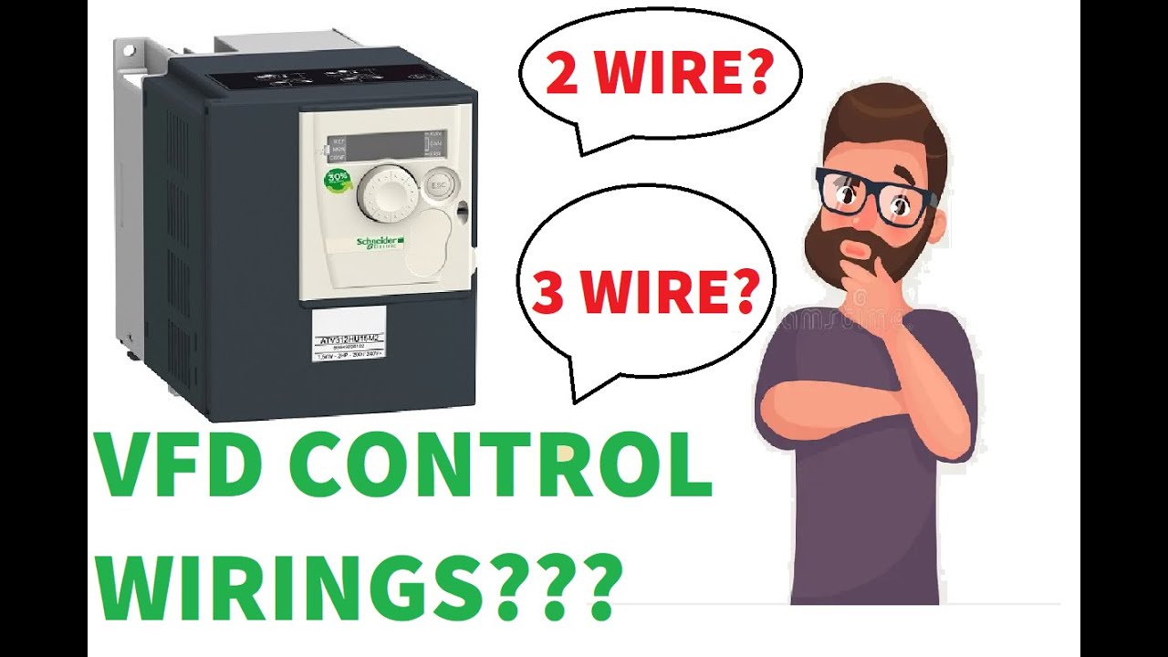 VFD WITH 2 WIRE & 3 WIRE CONTROLS / HVAC / PROCESS PLANT APPLICATION