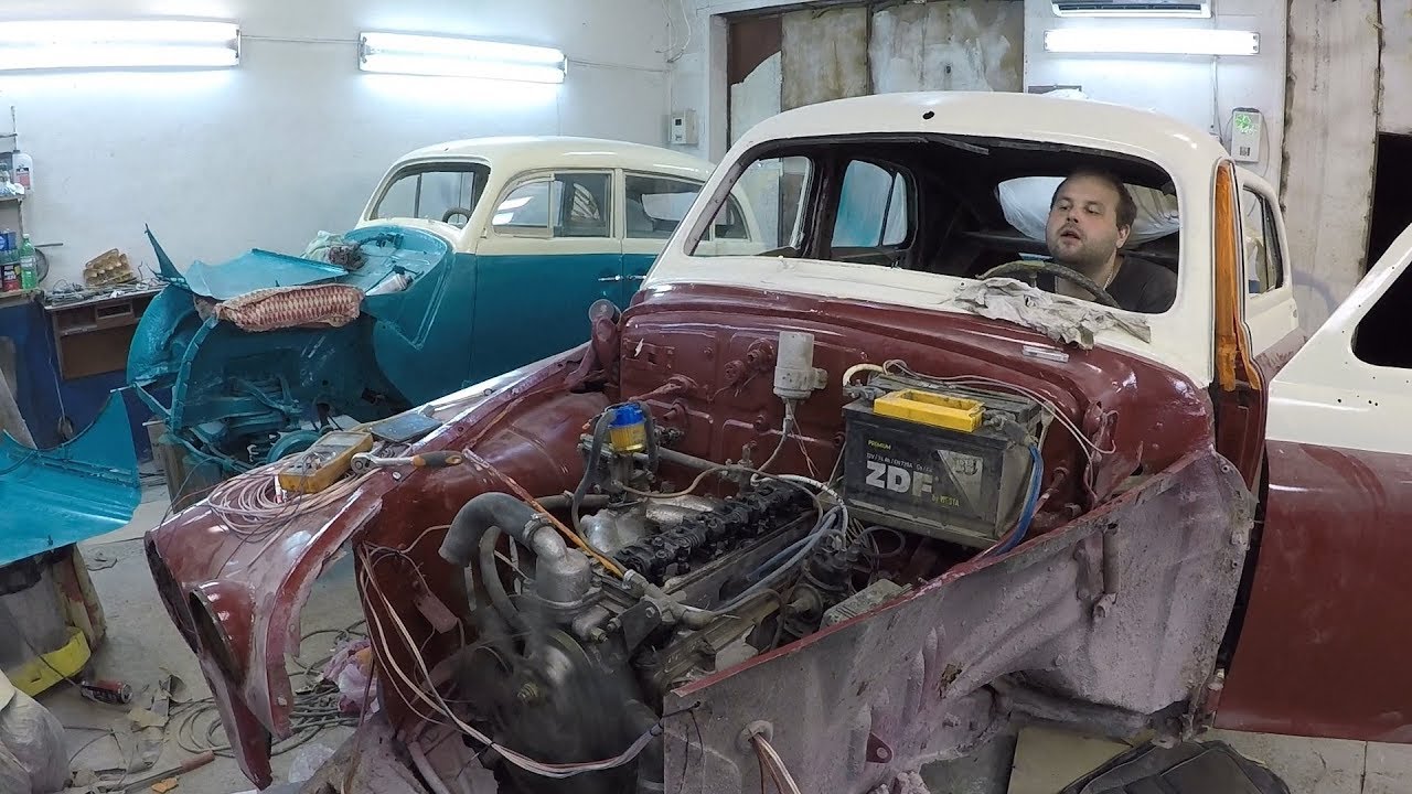 ОЖИВЛЕНИЕ МОТОРА НА ГАЗ М-20 ПОБЕДА !!!!! ВСЁ ПОШЛО НЕ ТАК (((