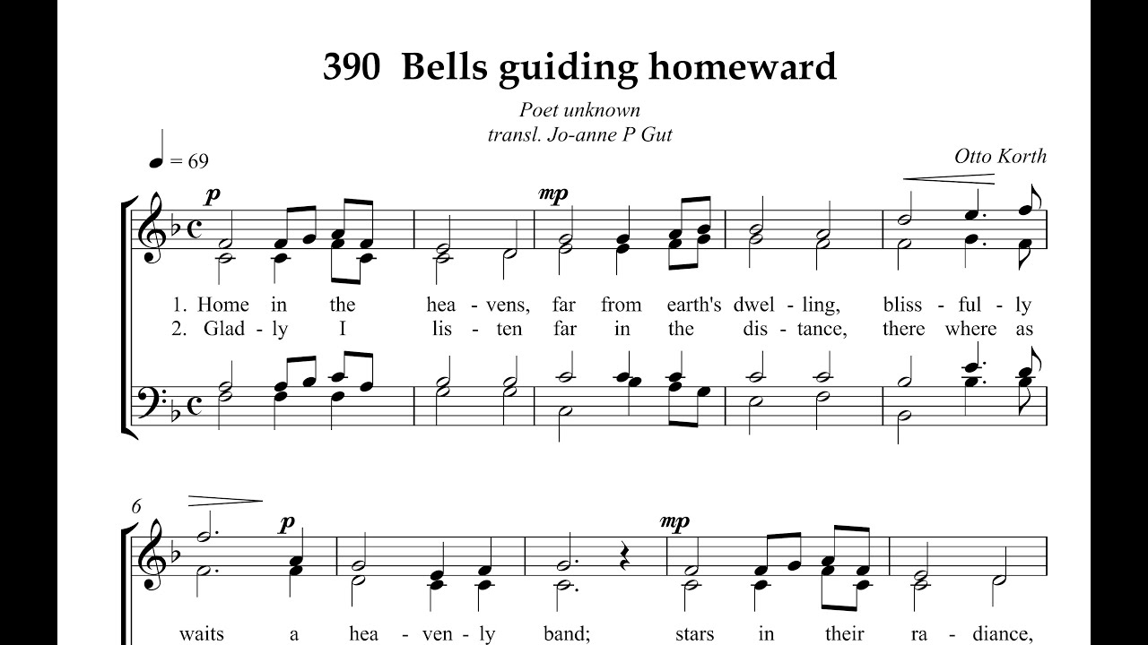 Hymn Collection 390   Bells guiding homeward