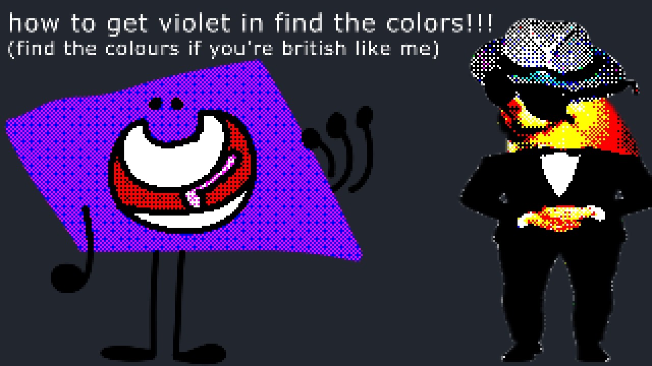 How to find Violet in Find the Colours! (CHECK DESC)