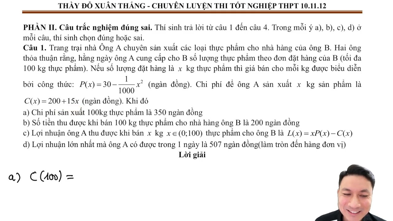CHỮA ĐỀ THI THỬ TN THPT LIÊN TRƯỜNG SỞ NGHỆ AN 2026 (THẦY ĐỖ XUÂN THẮNG)