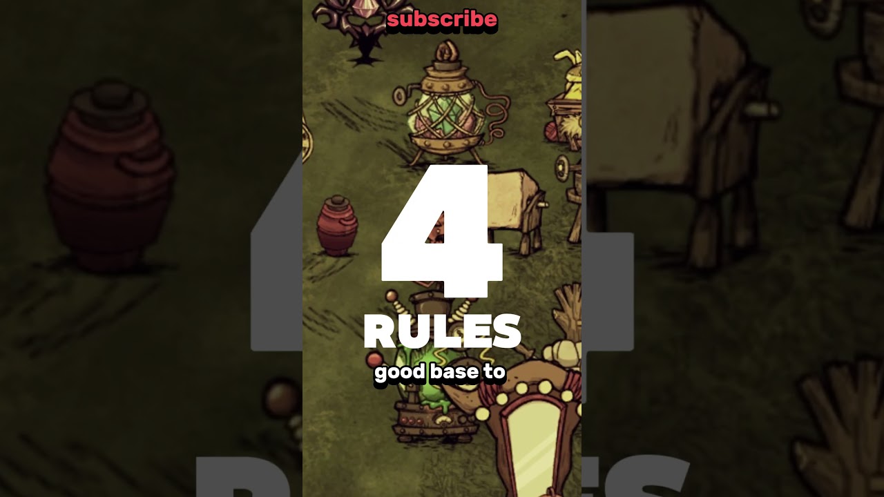 How to build a good base in #don'tstarvetogether #tutorial