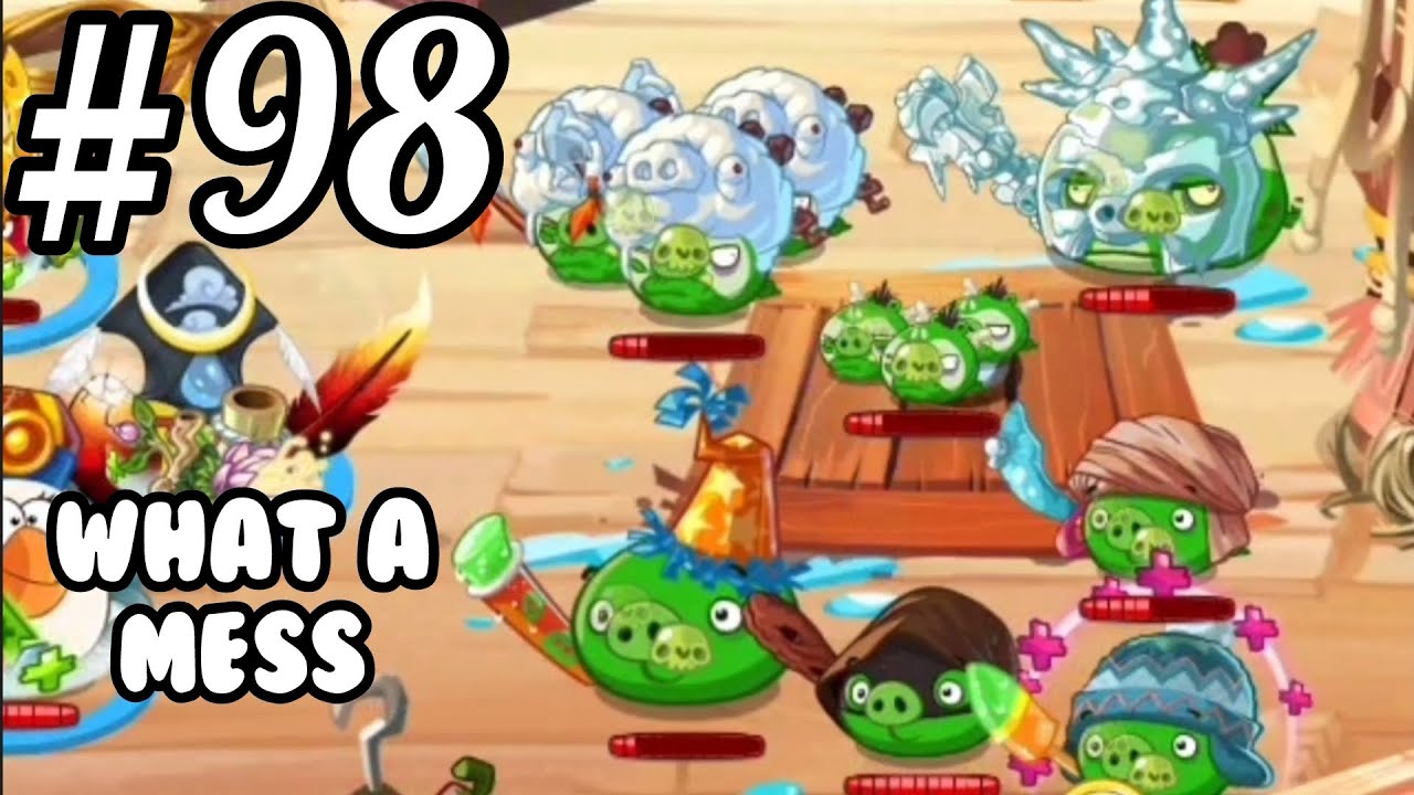 P A I N 2.0 - Angry Birds Epic Part 98, Cave 24 Icy Waters Level 8 But With Pig Pen