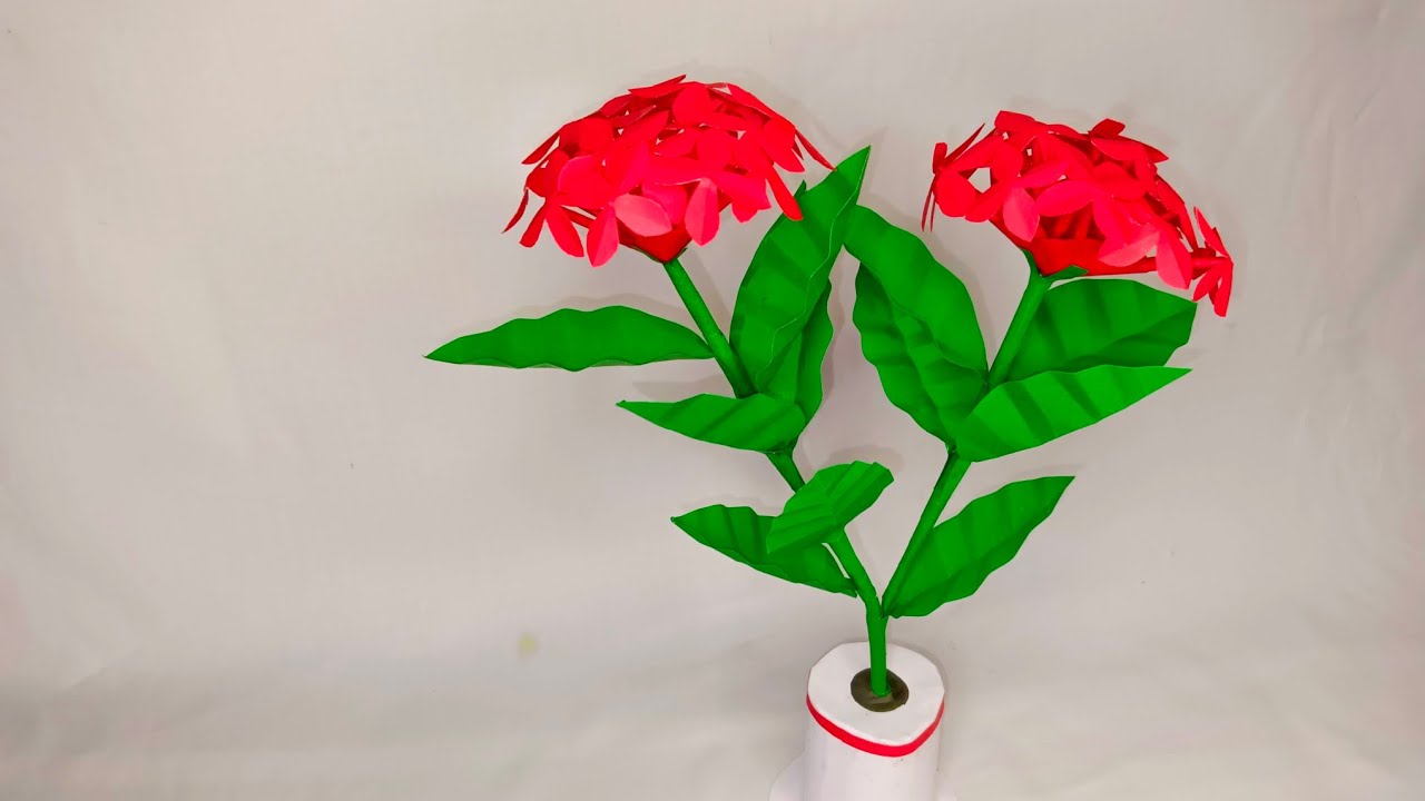 Flower Making Step By Step..|| DIY Craft Projects..|| Sahin Art And Craft 