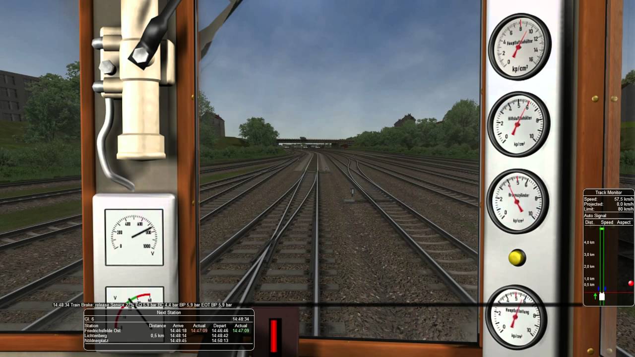 Open Rails - Kaulsdorf - Ostbahnhof S-Bahn Berlin BR275 & BR477