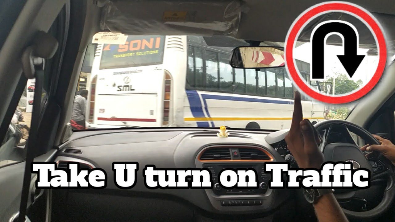 How to take u turn  on traffic &single line  in Telugu  City drive world