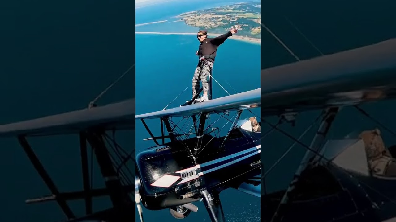 Standing on a plane while it spins me around&hellip; #wingwalking #plane #adrenaline #travel