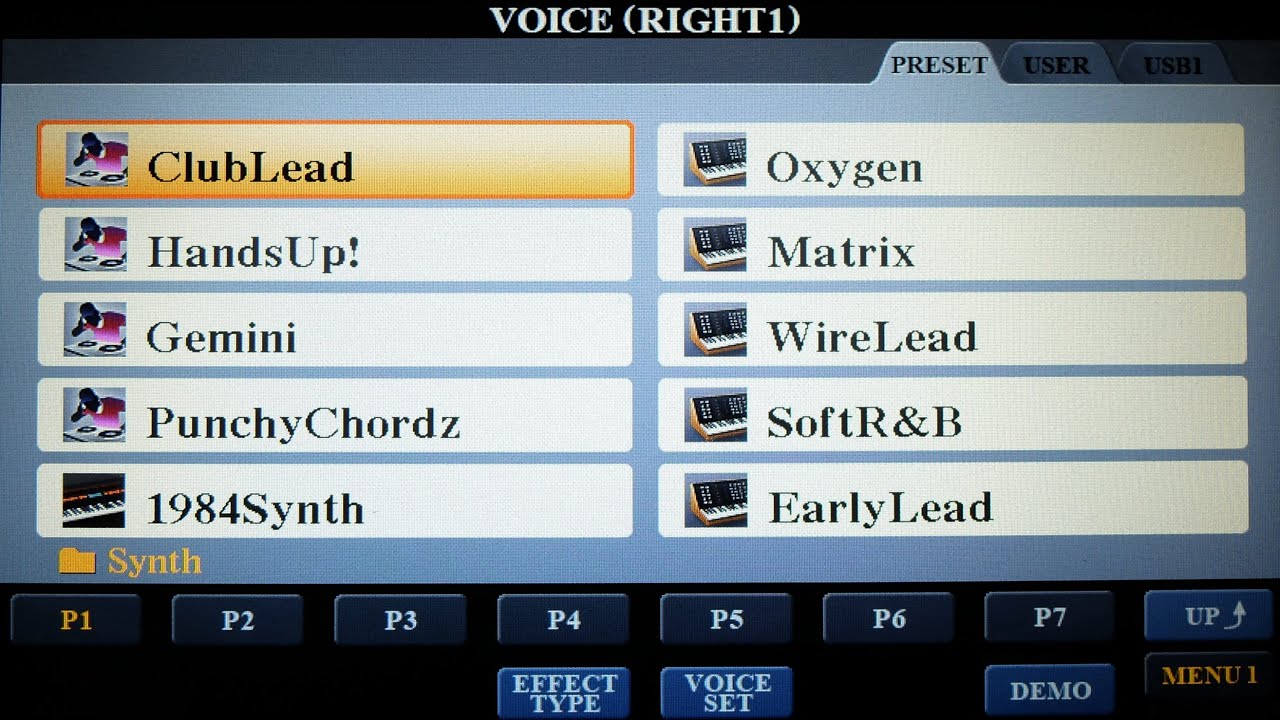 Yamaha PSR-S970 Voice Patch Demos P6: Synth & Choir