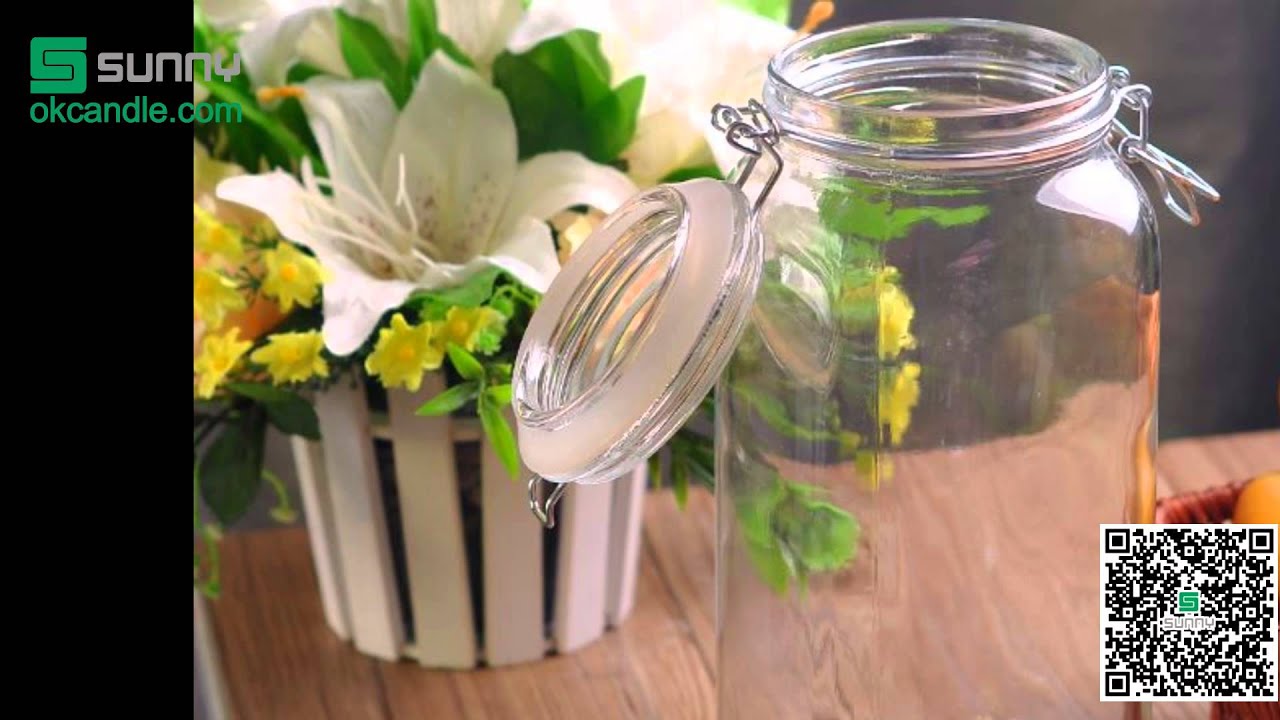 2L Airtight glass jar food container