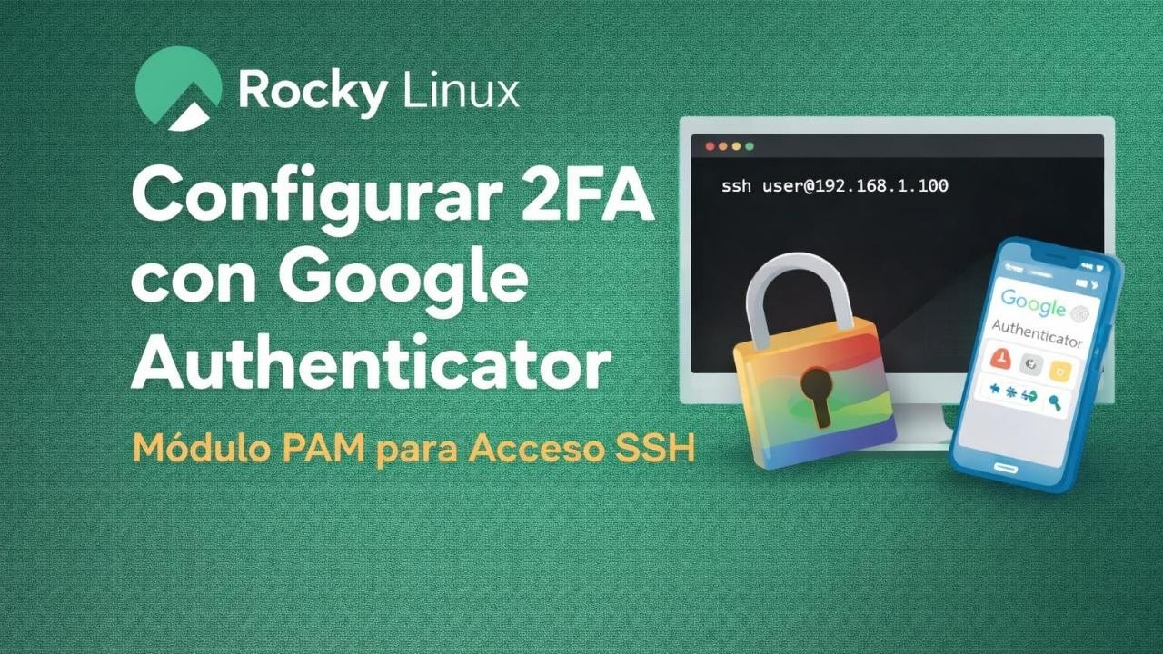 Laboratorio 6.4; Configurar 2FA con Google Authenticator, Módulo PAM para Acceso SSH