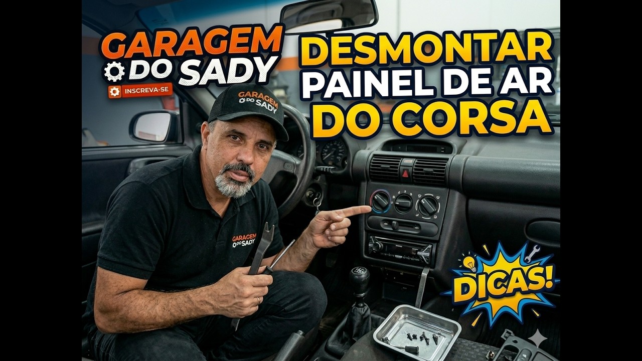 Desmontar Painel do Ar do Corsa