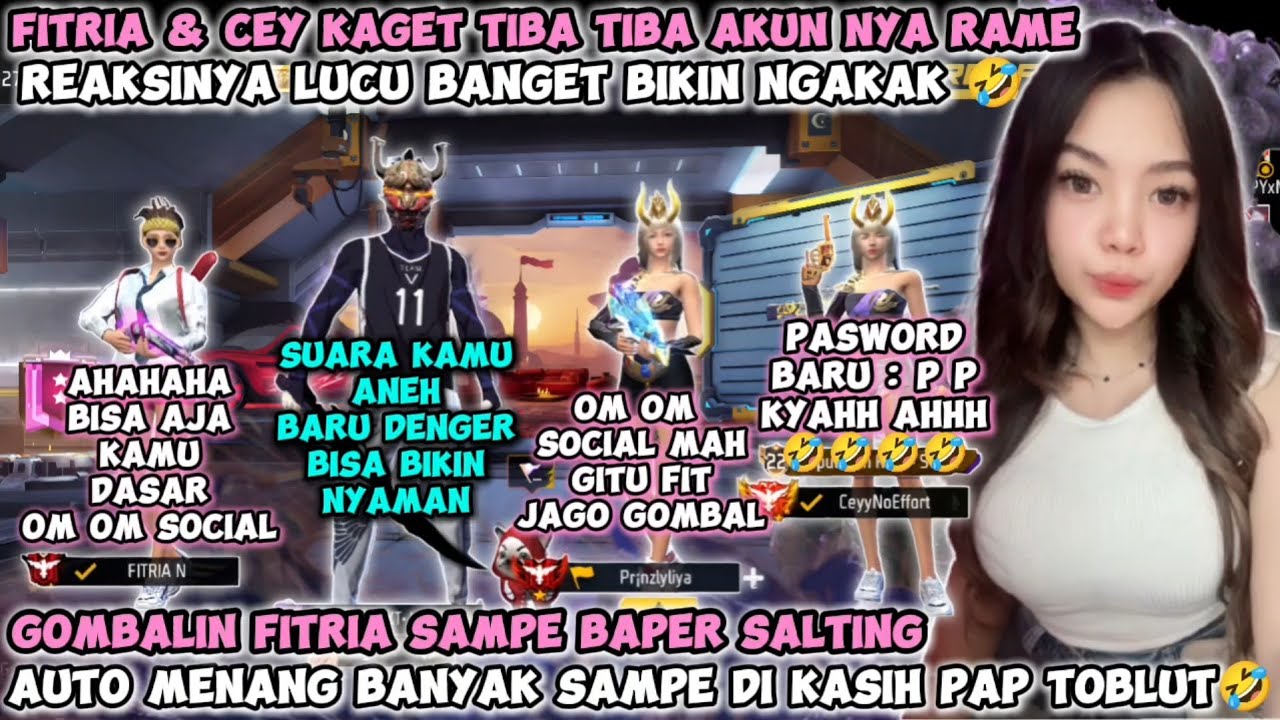FITRIA & CEY KAGET TIBA TIBA AKUN NYA RAME REAKSINYA LUCU BIKIN NGAKAK 🤣 CEY PUNYA PASWORD BARU P P🤣