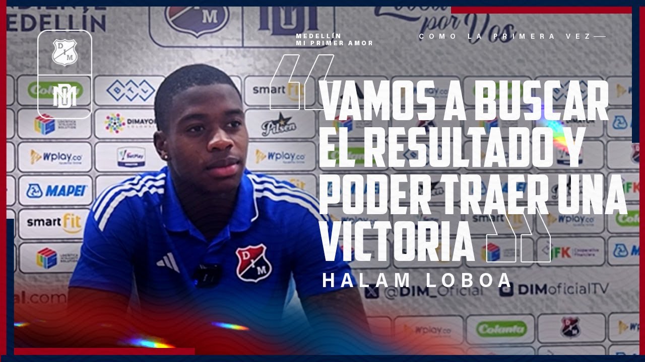 [Reacciones DIM 🎙️🔴🔵] Halam Loboa habla en la previa del partido vs &Aacute;guilas Doradas