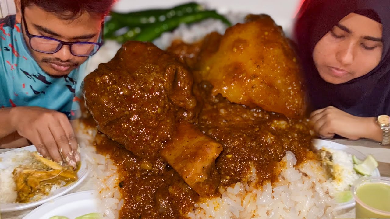 Eating Lunch(Polao Rice/Spicy Meat Curry/Aloo Gosht) With Friends at Sultani Bhoj Restaurant