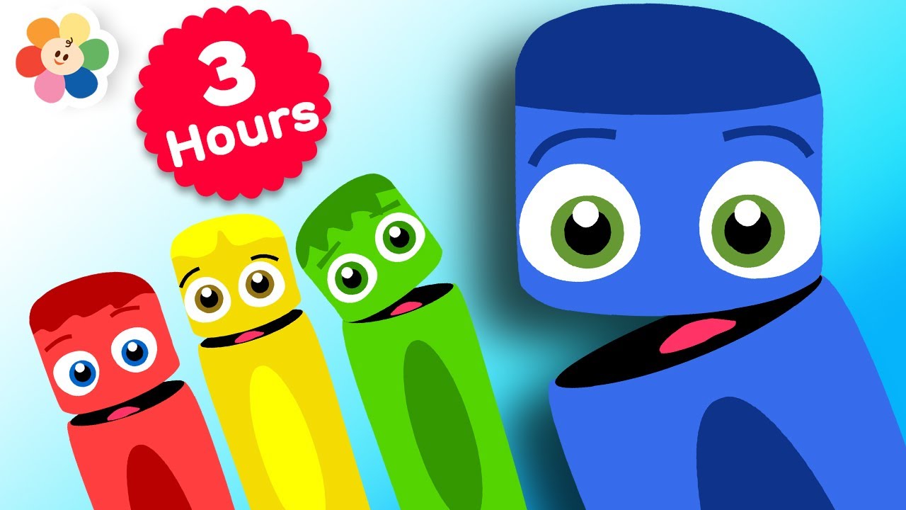 Learn Colors for Babies w Color Crew | 3 Hours Compilation | Educational Learning Video for Toddlers