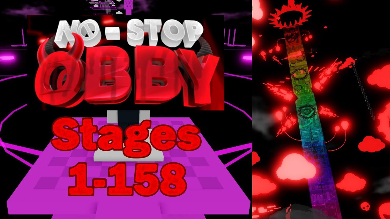 NO STOP Obby Stages 1-158 (Hardcore)