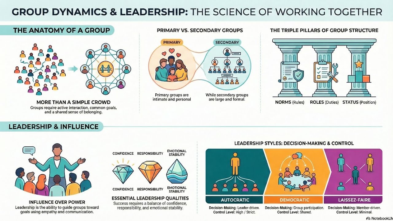The Psychology of Group Dynamics and Leadership Influence