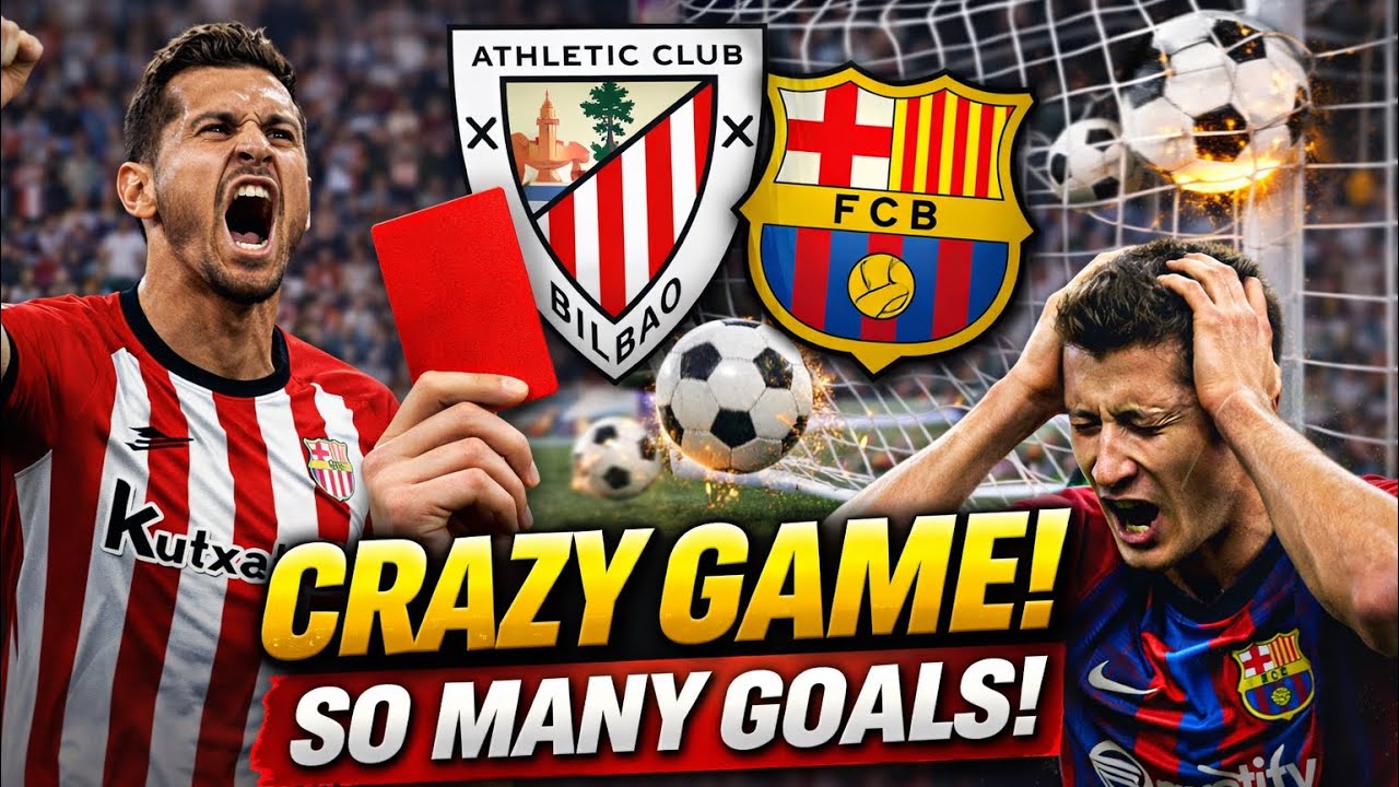  Athletic Bilbao vs Barcelona | RED CARD & MANY GOALS! | INSANE MATCH! 😱 4K eFootball 2026