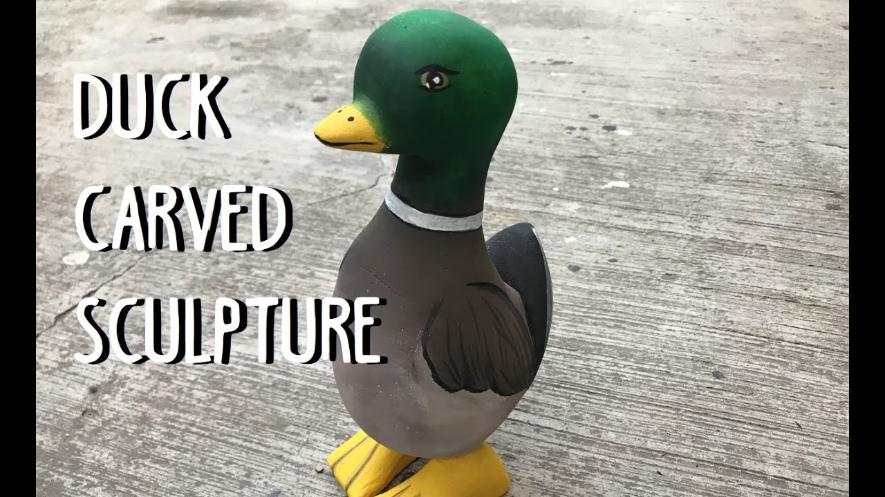 CARVING A FLORAL FOAM SCULPTURE (Step 1 to 5) 🦆 DUCK 🦆