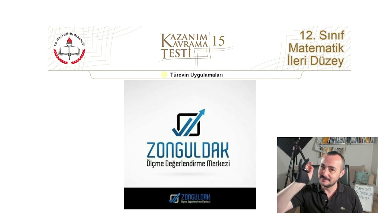 TEST-15 (Türev Uygulamaları ) l MEZUN MATEMATİK KAZANIM TESTLERİ