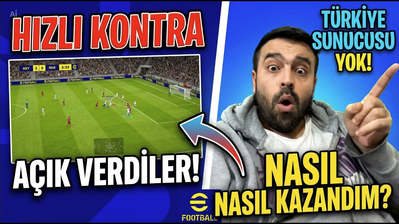 eFootball Mobile En İyi Taktik: Hızlı Kontra Neden Hata?