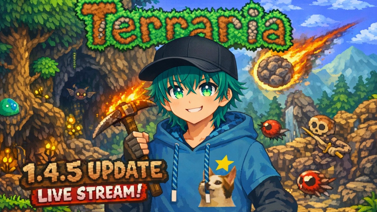 I AM BACK WITH TERRARIA | TERRARIA 1.4.5 LIVE GAMEPLAY