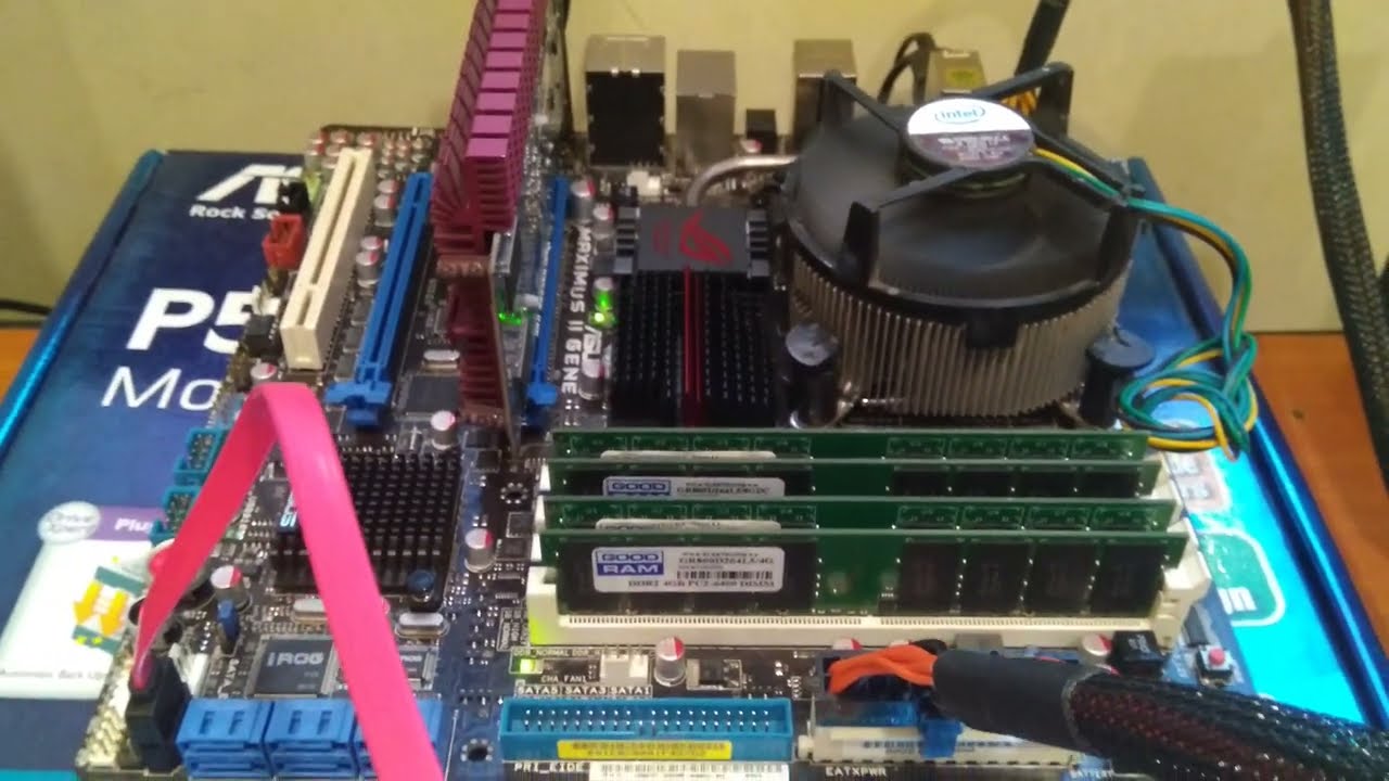 ASUS MAXIMUS II GENE Socket 775 - Installing 16GB DDR2 RAM on P45 Chipset - Установка 16GB DDR2 ОЗУ