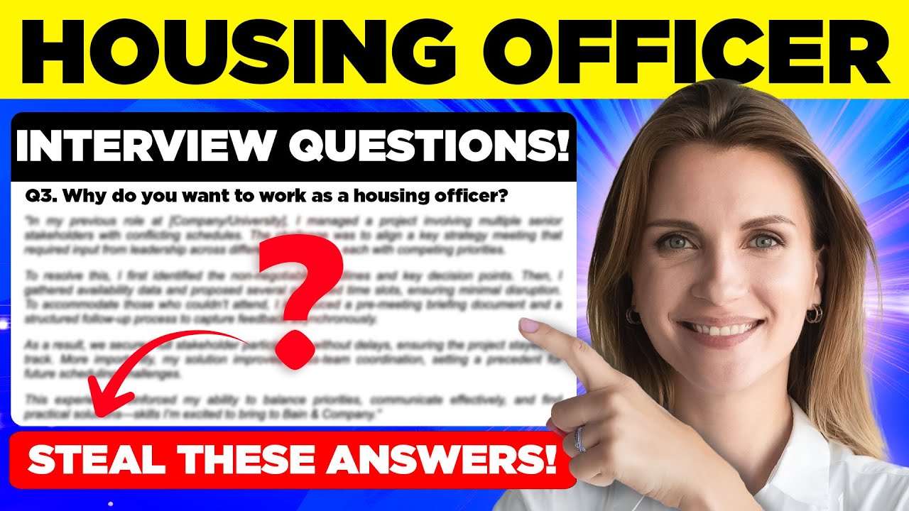 HOUSING OFFICER INTERVIEW QUESTIONS & ANSWERS (How to Pass a Housing Officer Interview)