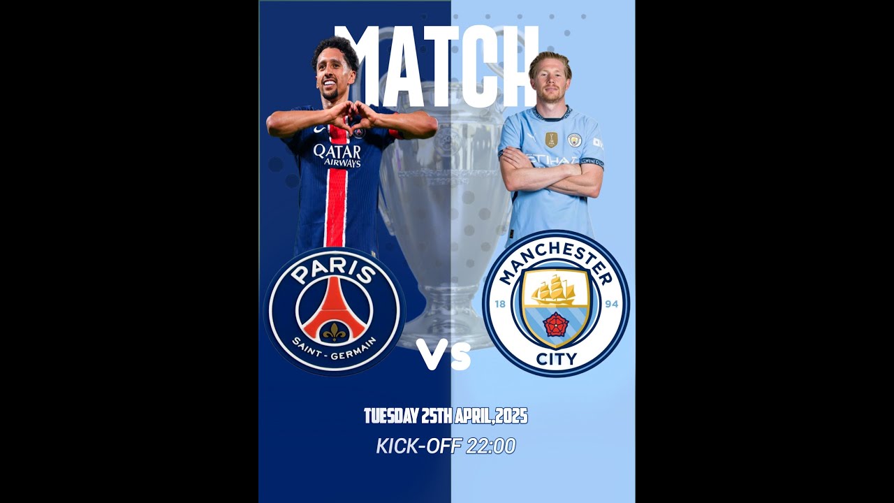 HOW TO DESIGN A FOOTBALL MATCH FLYER IN PIXELLAB | PSG VS MAN CITY POSTER POSTER