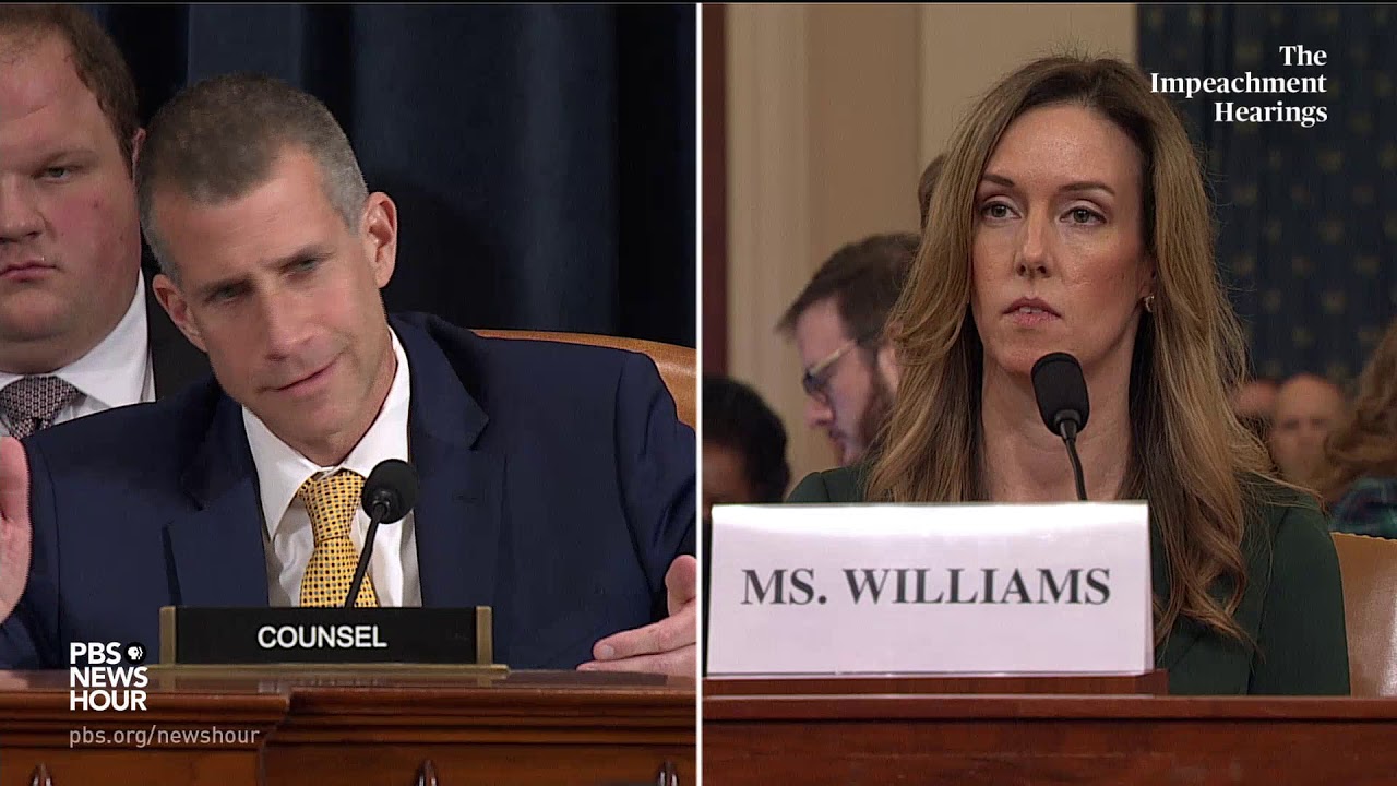 WATCH: Republican counsel’s full questioning of Vindman and Williams | Trump's first impeachment