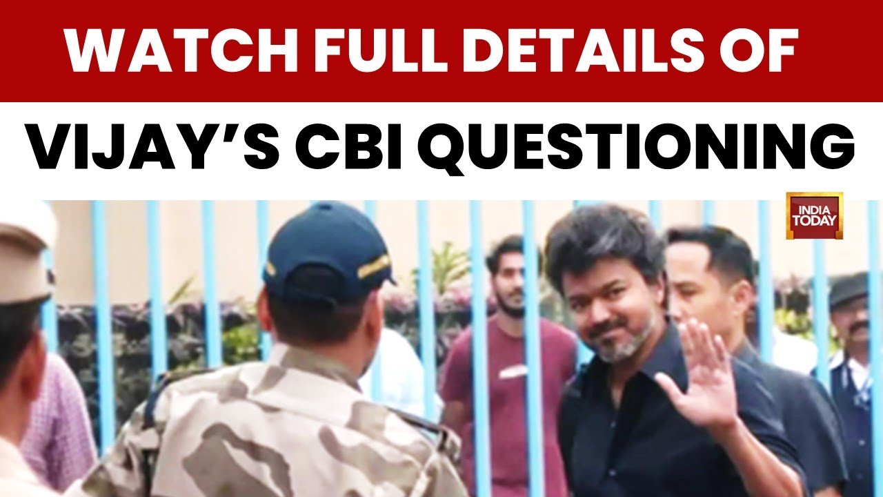 CBI Questions Actor-Politician Vijay for Over Two Hours in the Karur Stampede Case | India Today