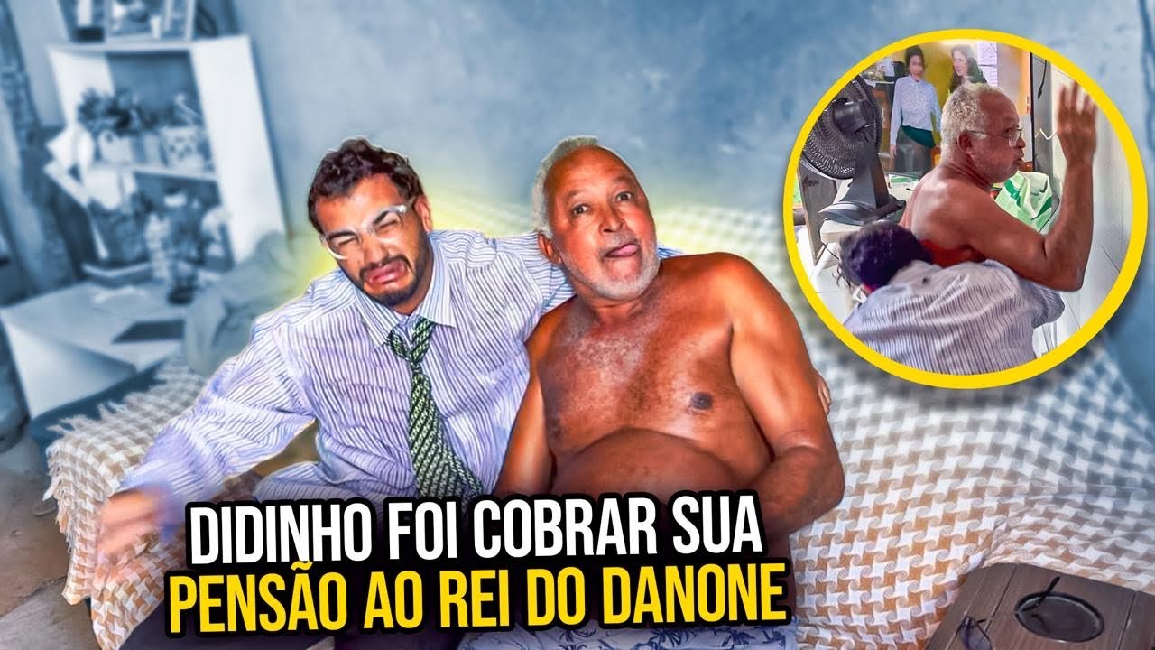 DIDINHO FOI COBRAR SUA PENSÃO NA CASA DO REI DO DANONE | DIDINHO 