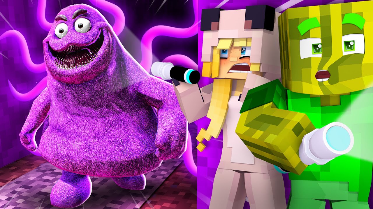 24 STUNDEN BEI GRIMACE ÜBERNACHTEN?! - Minecraft MONSTER VILLA