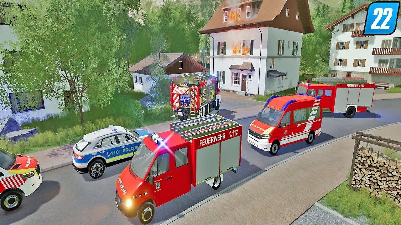 LS22 - Ich Alarmiere die Kameraden: Gebäudebrand groß🔥