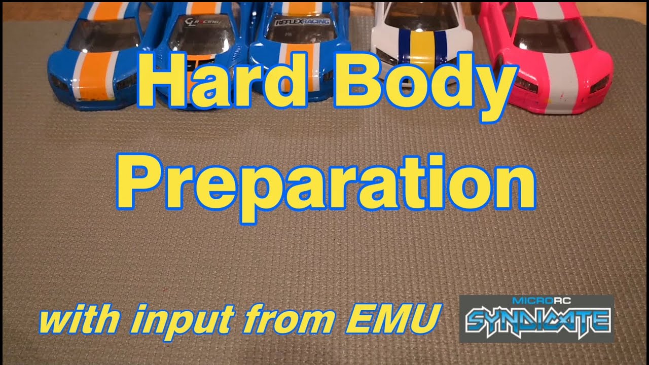 Mini-Z 1/28 Hard Plastic Body Preparation