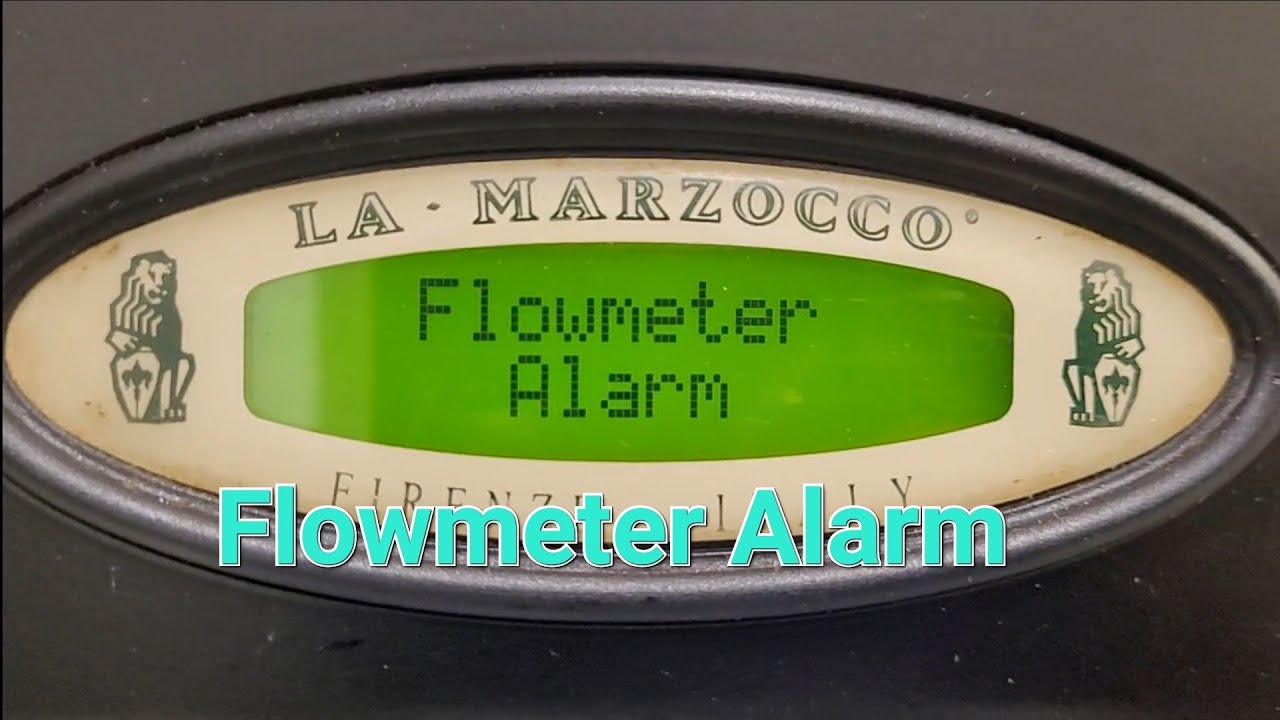 how to fix Flowmeter Alarm #lamarzoccogb5