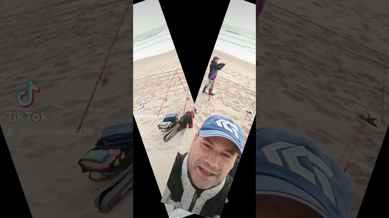Surfcasting na Praia da Fonte da Telha, Setúbal - Portugal