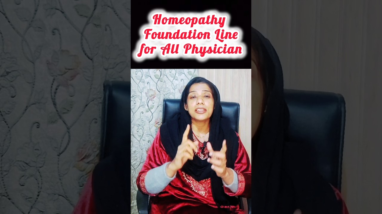 Homeopathy foundation line for all Physician 