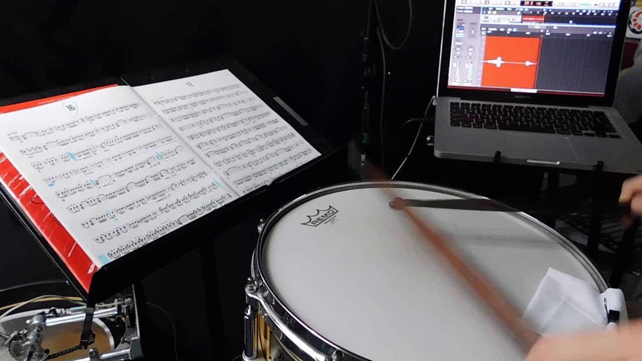 Mitchell Peters Intermediate Snare Drum Studies Etude 17 120bpm