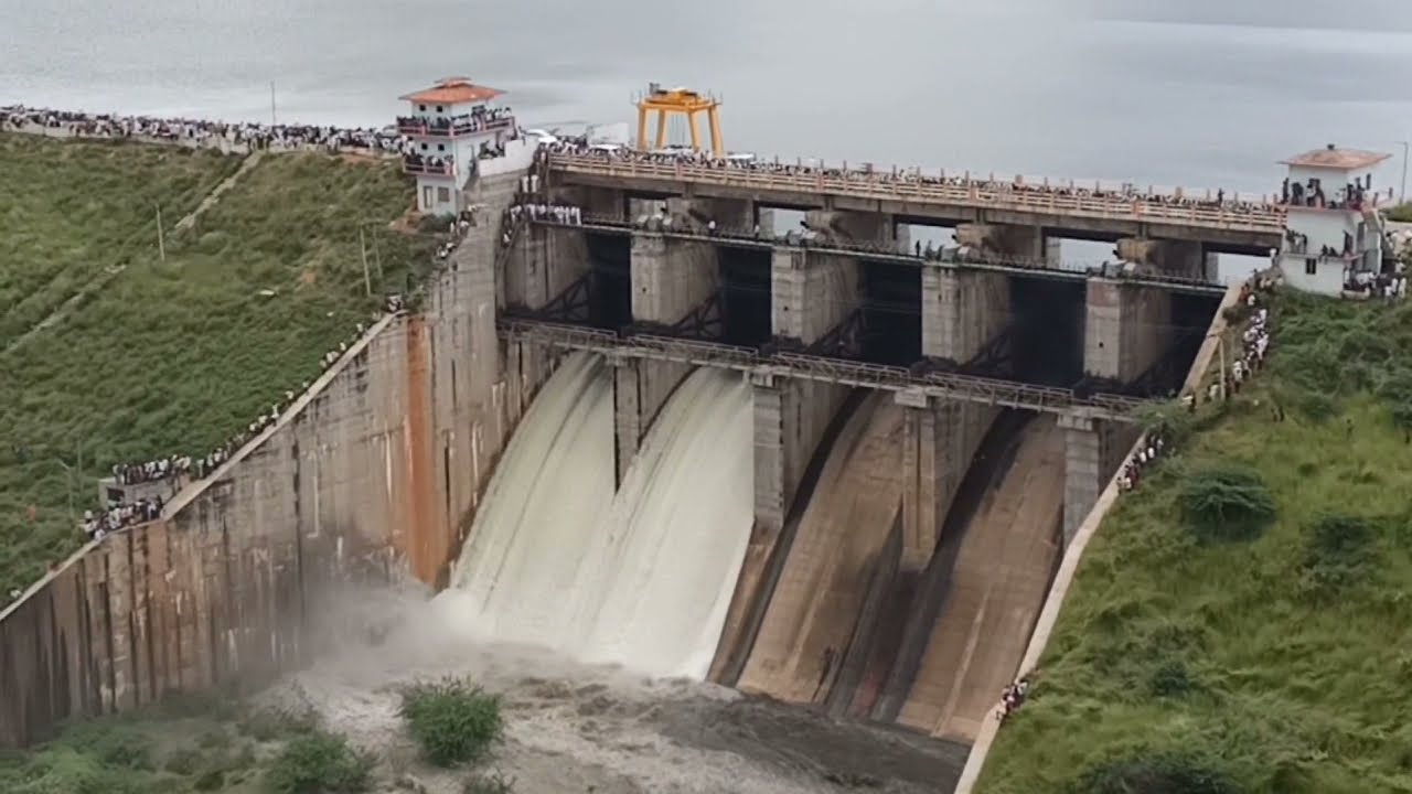 veligallu dam galiveedu project  opening Gates of dam, veligallu project, Galiveedu dam, reservoir