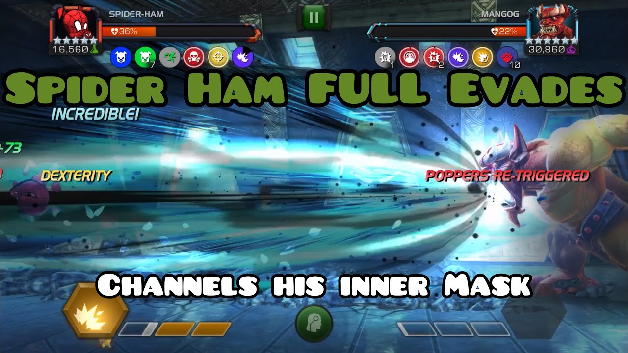 Spider Ham Evades like The Mask