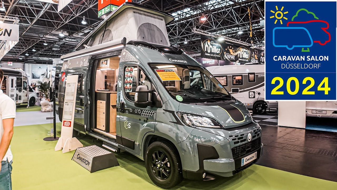 CHAUSSON F&S 2025 CAMPERVAN SLEEPS 6 WITH POP-UP ROOF CARAVAN SALON 2024 DUSSELDORF