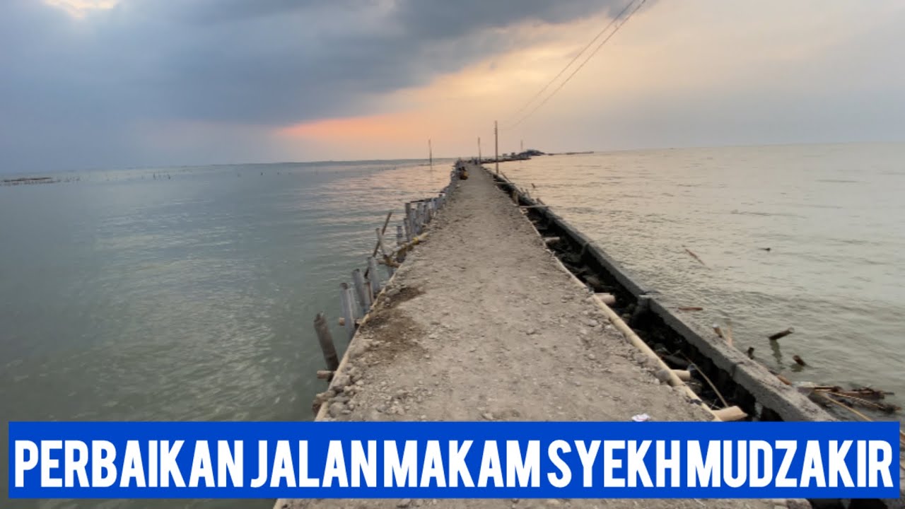 CEK KONDISI PERBAIKAN JALAN MENUJU MAKAM SYEKH ABDULLAH MUDZAKIR SAYUNG DEMAK 