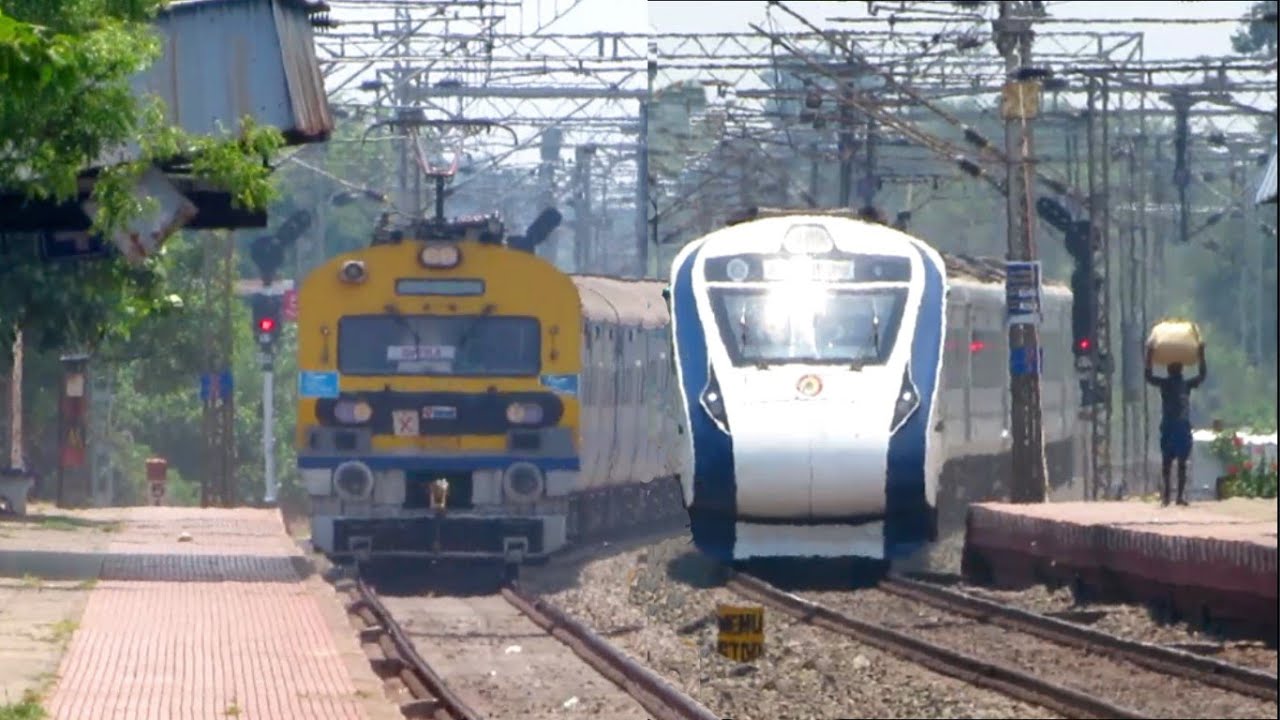 [12 in 1] 130 kmph Dangerous Trains! VANDE BHARAT+ DURONTO+ SHATABDI+ HUMSAFAR+ GITANJALI+KARMABHUMI
