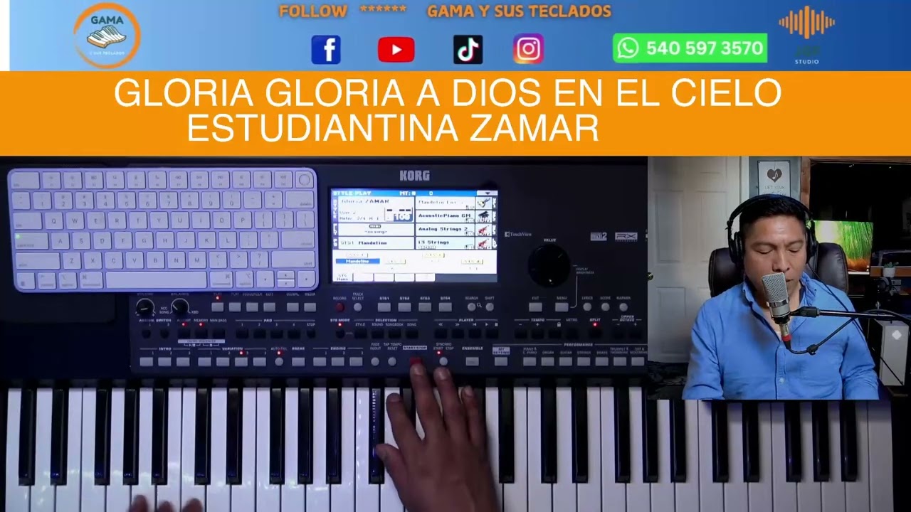 GLORIA A DIOS EN EL CIELO ESTUDIANTINA ZAMAR RITMOS KORG PA