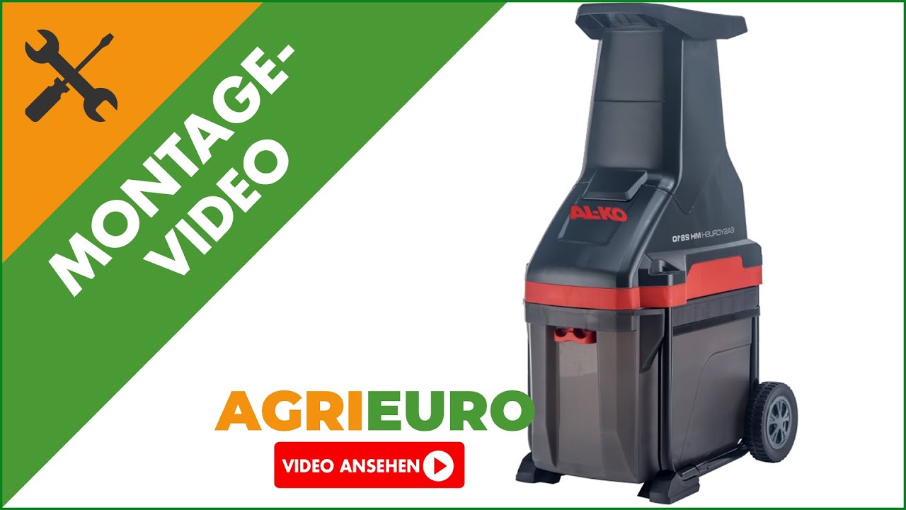 Montagevideo Elektro- Messerhäcksler AL-KO Easy Crush MH 2810- umkehrbare Stahlmesser