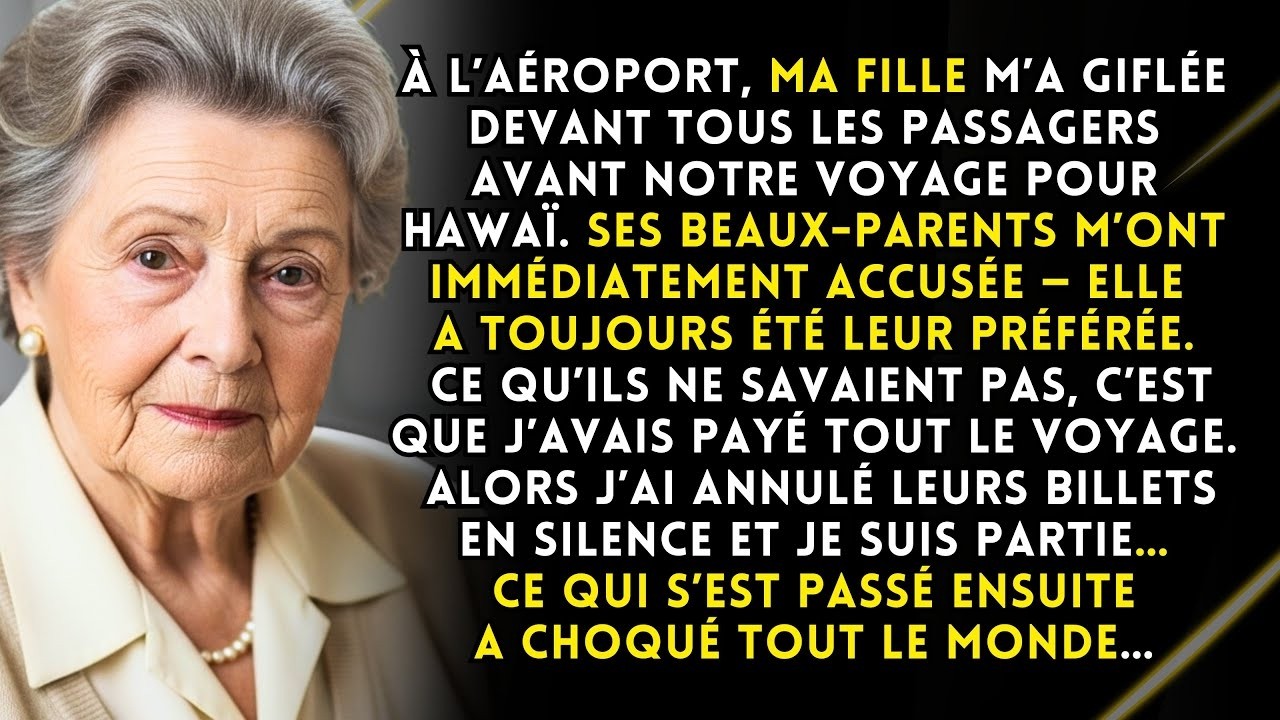 À l’aéroport, ma fille m’a giflée avant notre vol pour Hawaï… et ce qui a suivi a tout bouleversé.