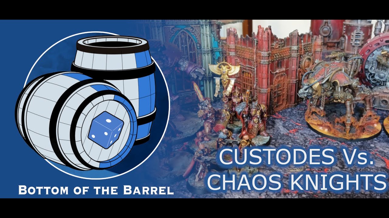 Adeptus Custodes Vs Chaos Knights - 10th edition Warhammer 40k Battle report